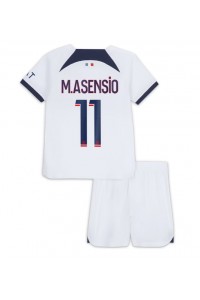 Fotbalové Dres Paris Saint-Germain Marco Asensio #11 Dětské Venkovní Oblečení 2023-24 Krátký Rukáv (+ trenýrky)